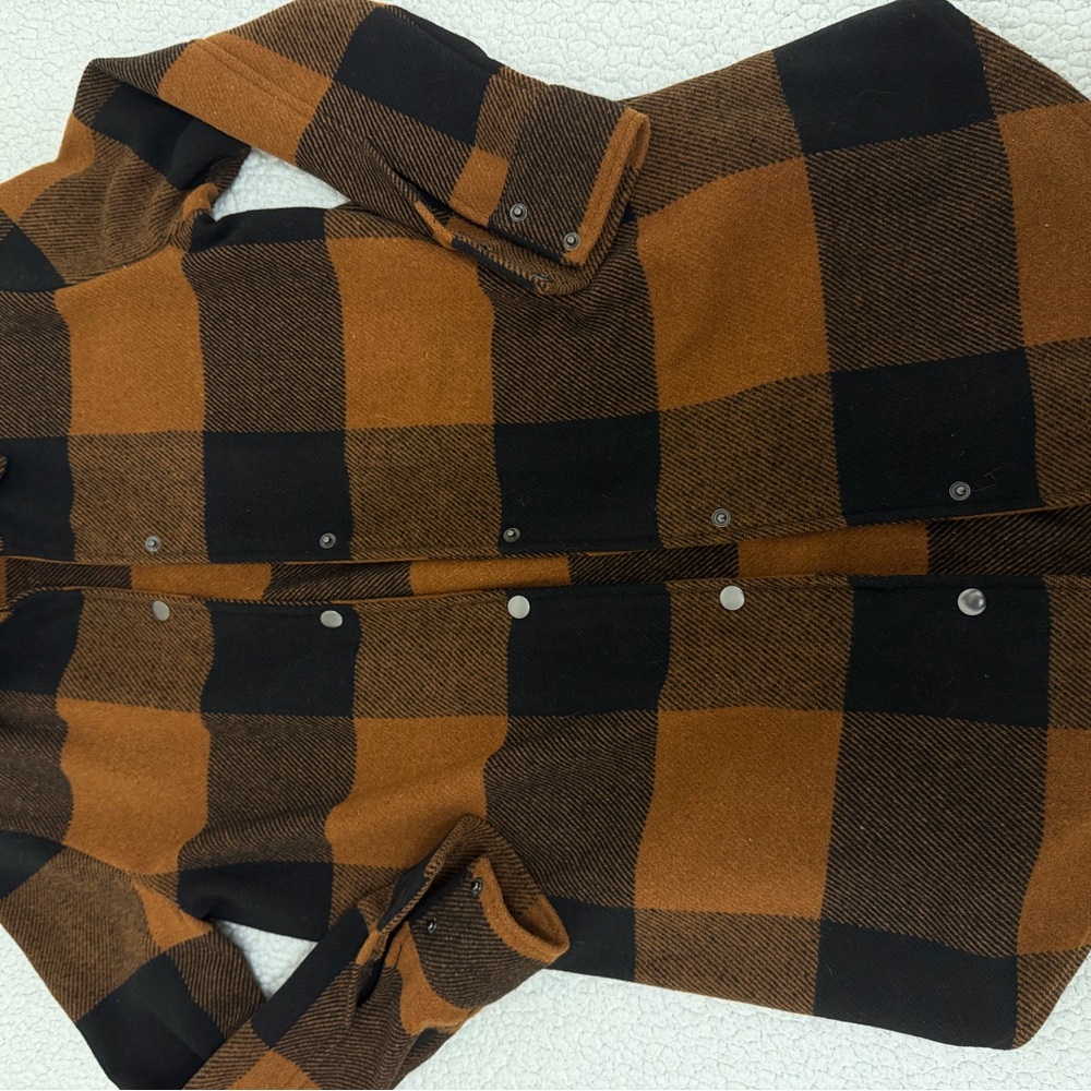 BB Dakota by Steve Madden Tan and Black Checkered Utility Jacket